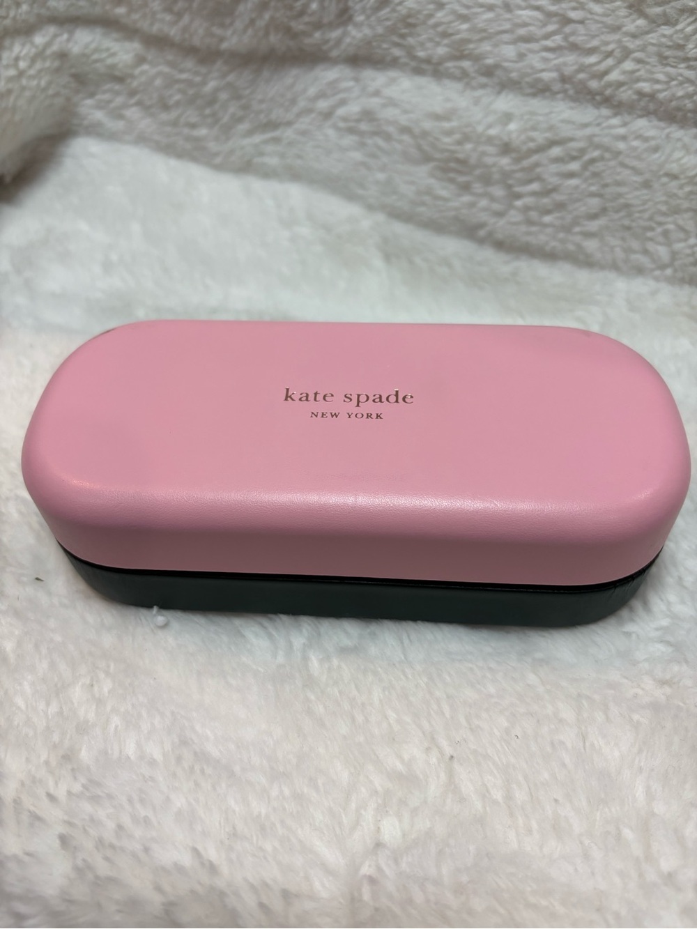 KATE SPADE Pink And Green Hard Clamshell GlassesSunglasses Case